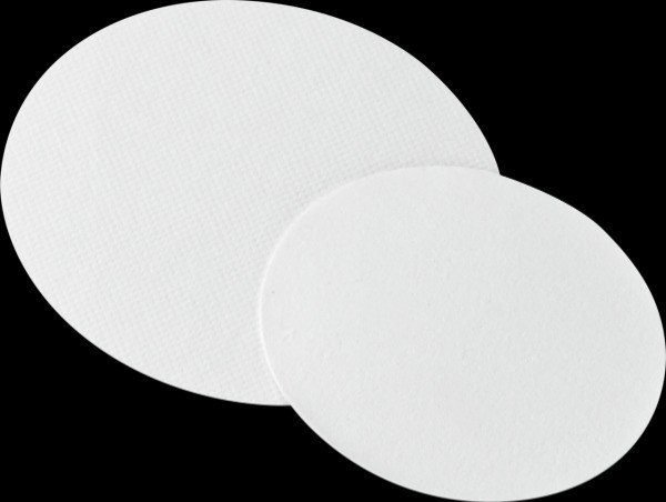 Glass fiber filter circles, MN 85/70, With binder, Retention: 0.6 µm