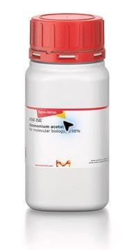 بطری آمونیوم استات سیگما آلدریچ A1542 بسته ۲۵۰ گرمی، گرید Molecular Biology