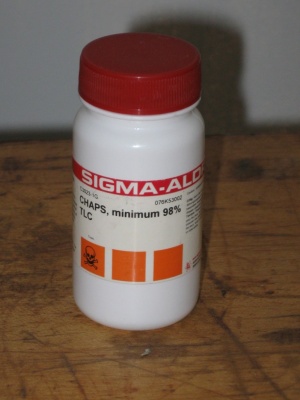چاپس 98% 1 گرمی کد C3023 ساخت شرکت سیگما CHAPS, minimum 98% TLC 5 g (Sealed) Sigma C5070