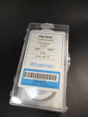 Whatman Filter 2um PTFE 46.2mm PK50 7592-104 New Sealed