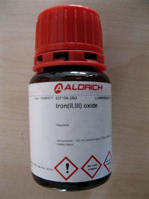 Aldrich Iron(II,III) oxide 637106 - nanopowder, <50 nm particle size (TEM), ≥98% trace metals basis 25g