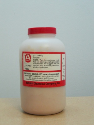 Dowex 50WX8-100 50-100 mesh 500 grams
