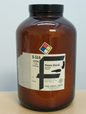 Potato starch 5 pounds Fisher Scientific S-514      Zoom     Enlarge  Sell one like this 	 Potato starch 5 pounds Fisher Scientific S-514