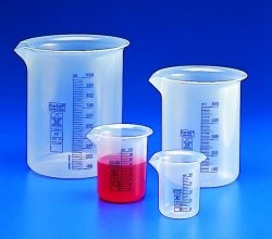 Beakers, low form, plastic 	Kartell 