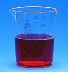 Beakers, PMP, blue printed graduations 	BRAND
