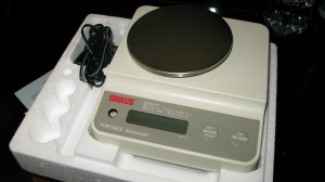 Ohaus CT600L-02U digital scale, 600 gram, 0.1 gm accuracy, NEW W REG CARD