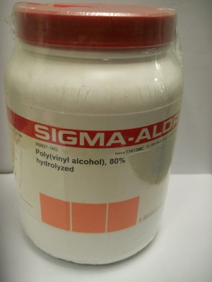 پلی ونیل الکل 80% یک کیلویی کد  360627  360627 Aldrich Poly(vinyl alcohol) Mw 9,000-10,000, 80% hydrolyzed 