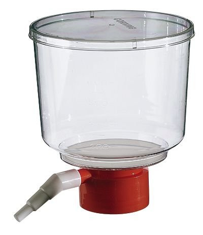 فیلتر خلاء بالای بطری CORNING 431161، استریل، ظرفیت 150 میلی لیتر، منافذ غشایی 0.22 میکرومتر، قطر گردن 45 میلی متر، غشای پلی اتر سولفون